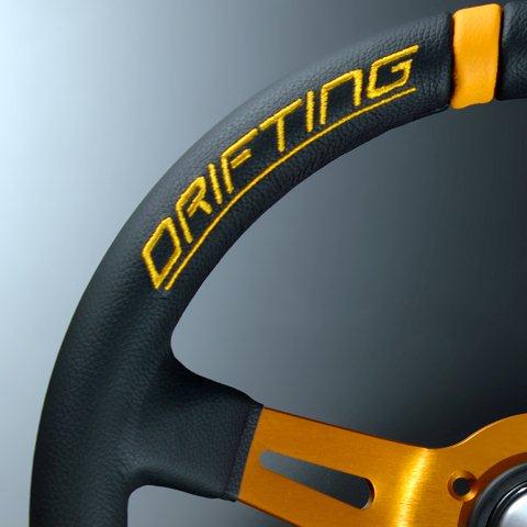 正規輸入品】MOMO ステアリング ドリフティング 33パイ オレンジ