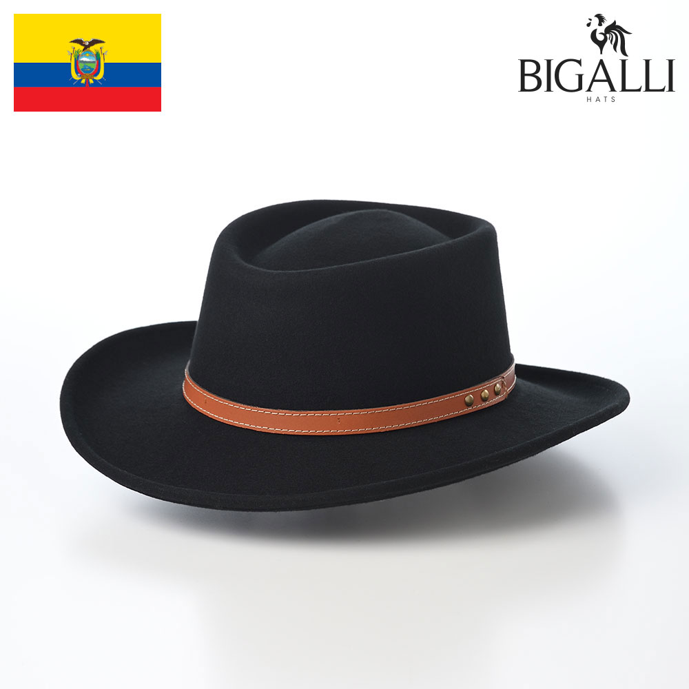 BIGALLI（ビガリ） ポークパイハット メンズ フェルトハット ハット