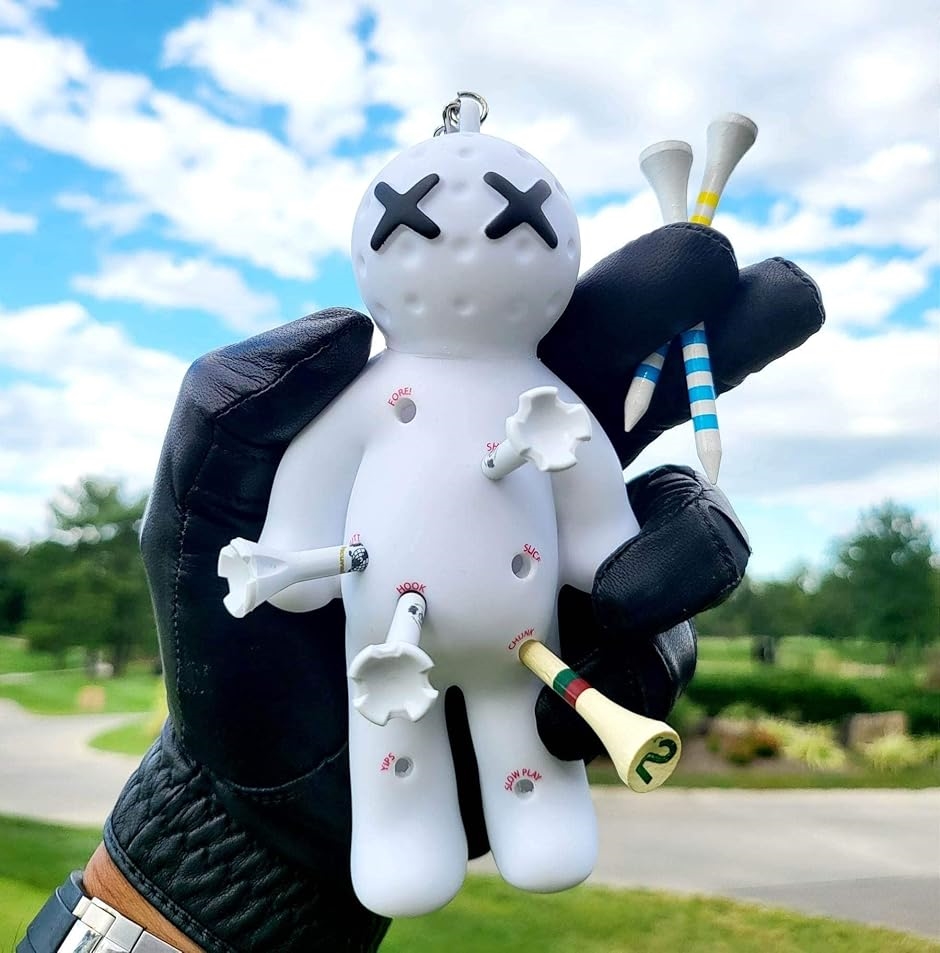 ゴルフボールティーホルダー バッグ用ノベルティキーチェーン