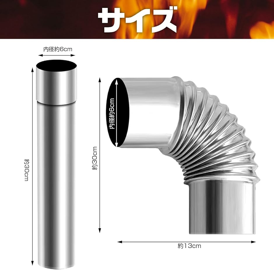 Yahoo!ランキング1位入賞】薪ストーブ 煙突 ステレスパイプ セット