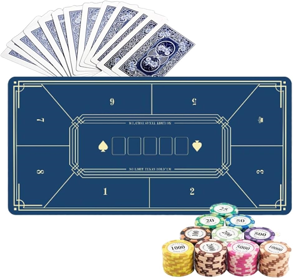 ポーカーマット 8人用 ポーカーテーブル プレイマット 樹脂マット ゴム