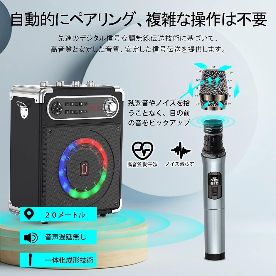 512350 JYX スピーカーセット 拡声器 ワイヤレスマイク2本 512350 JYX