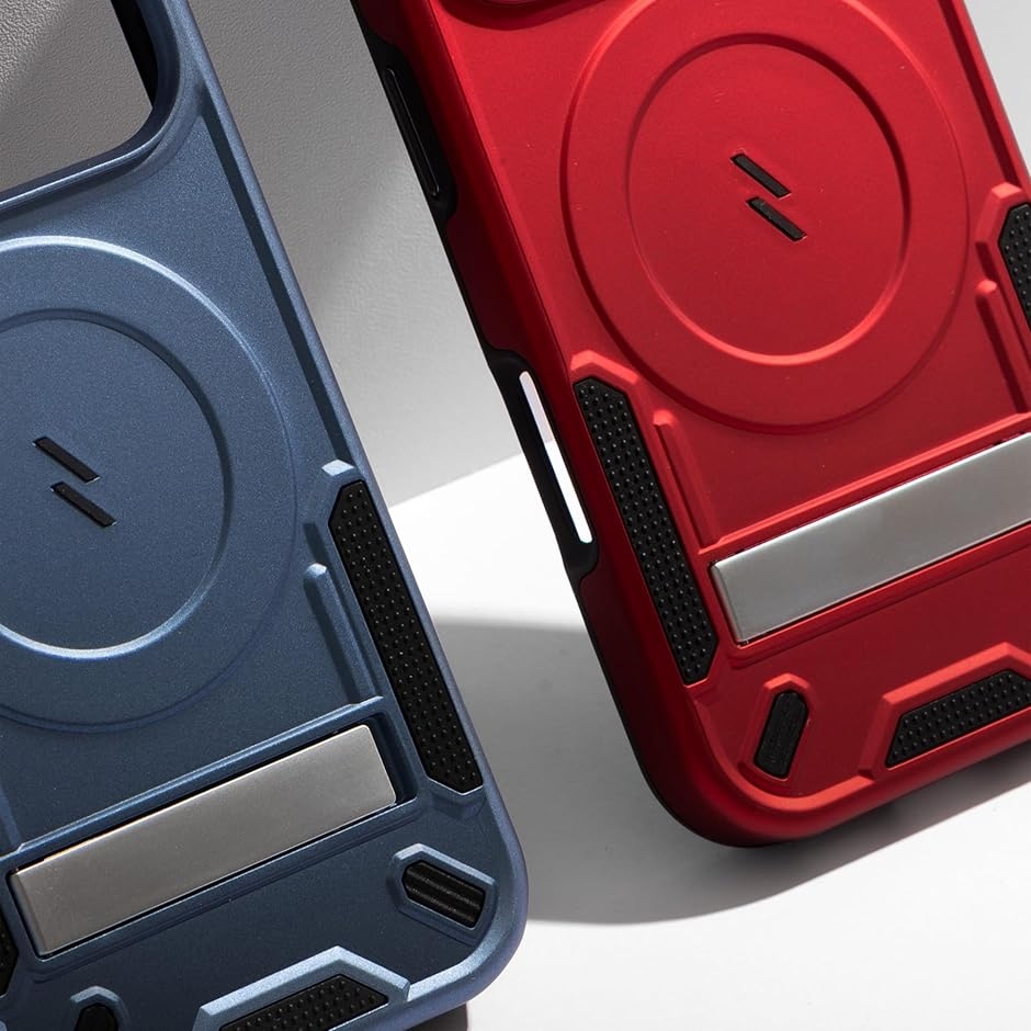 ZIZOiPhone 17 Pro Max 用 ケース 米軍MIL規格 (レッド / ブラック