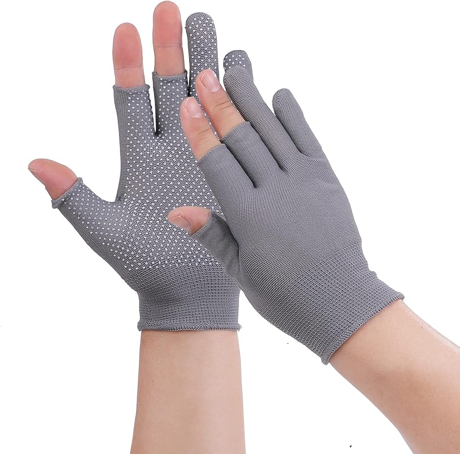 3本指出し 手袋 軍手 作業用 12組セット 滑り止め ガーデニング 吸汗速