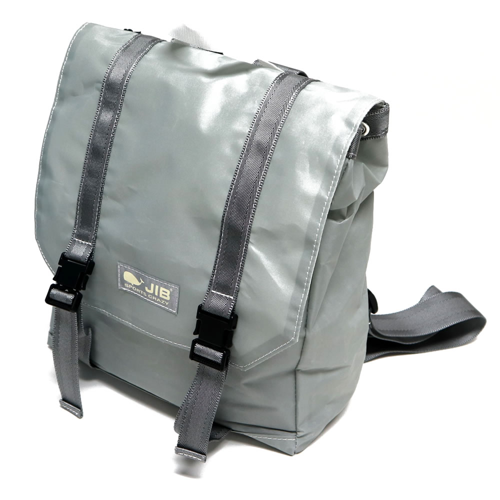 JIB スクエアリュックバッグM RSQM グレー×グレー 8文字まで名入れ無料