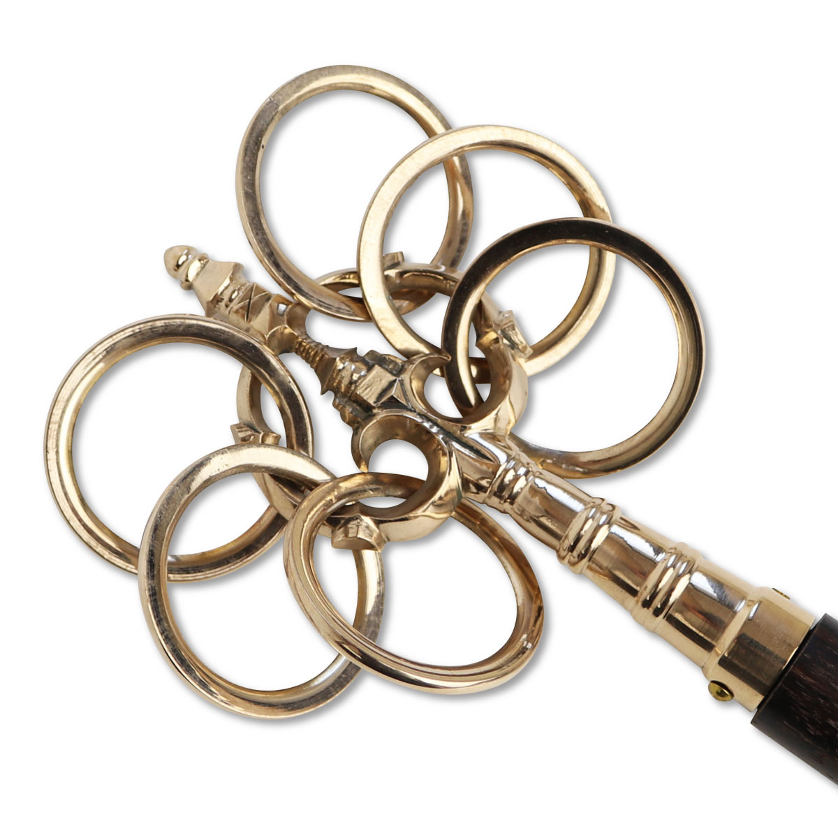 錫杖 手錫杖 本焼き 六環 33cm 中 【送料無料】 : 御朱印帳の高野山法