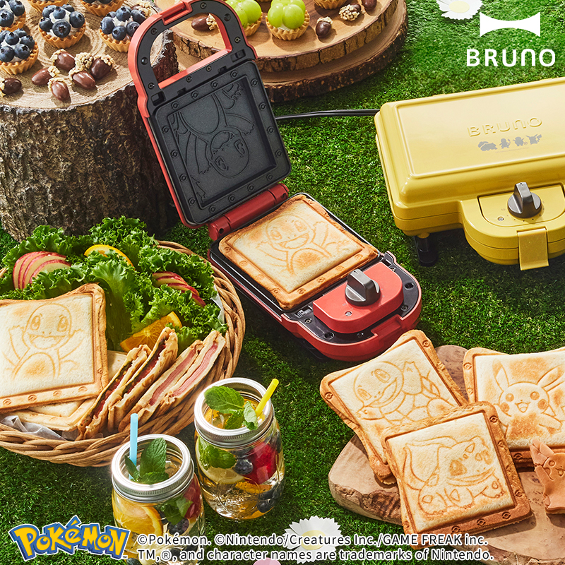 BRUNO（ブルーノ） ポケモン ホットサンドメーカー シングル BOE131