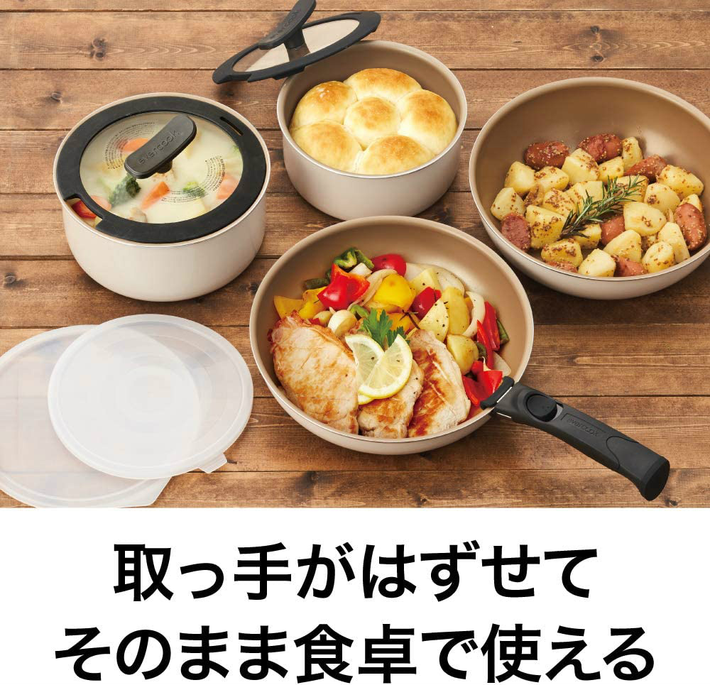evercook 【500日保証】evercook エバークック EFIS9IV 着脱9点セット