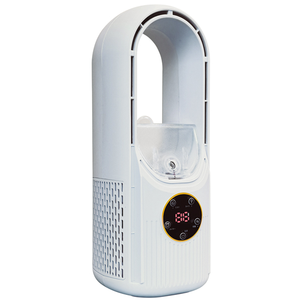 羽根なし 扇風機 タワーファン デジタル液晶 タイマー 小型 エアコン