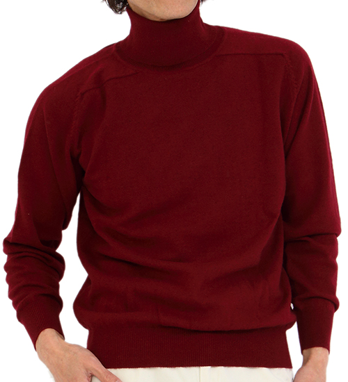 送料無料】【カシミヤ100％試験鑑定証明済】メンズ タートルネック