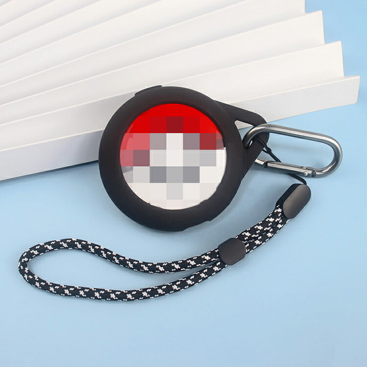 Pokemon GO Plus+ ケース シリコン シンプル カラビナ付き ストラップ