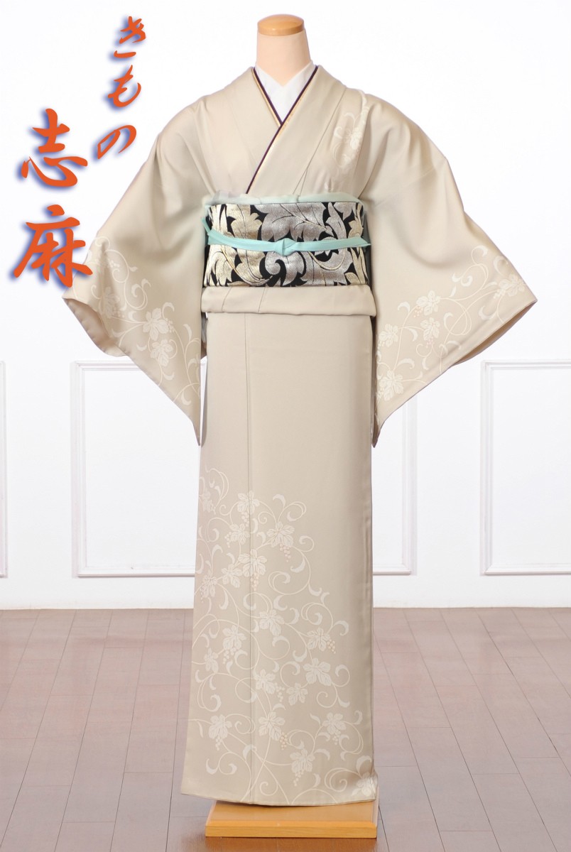 訪問着 レンタルフルセット8AD67『岩下志麻』ブランド/すっきり柄/着物