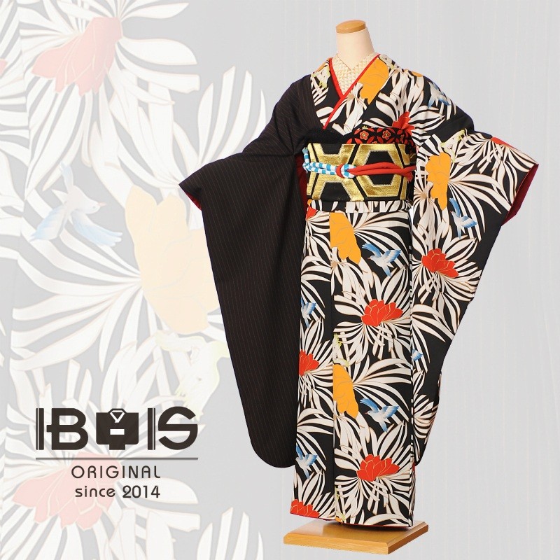 アイビスオリジナル 振袖 レンタルフルセット8SACB-94 成人式 1月 結納