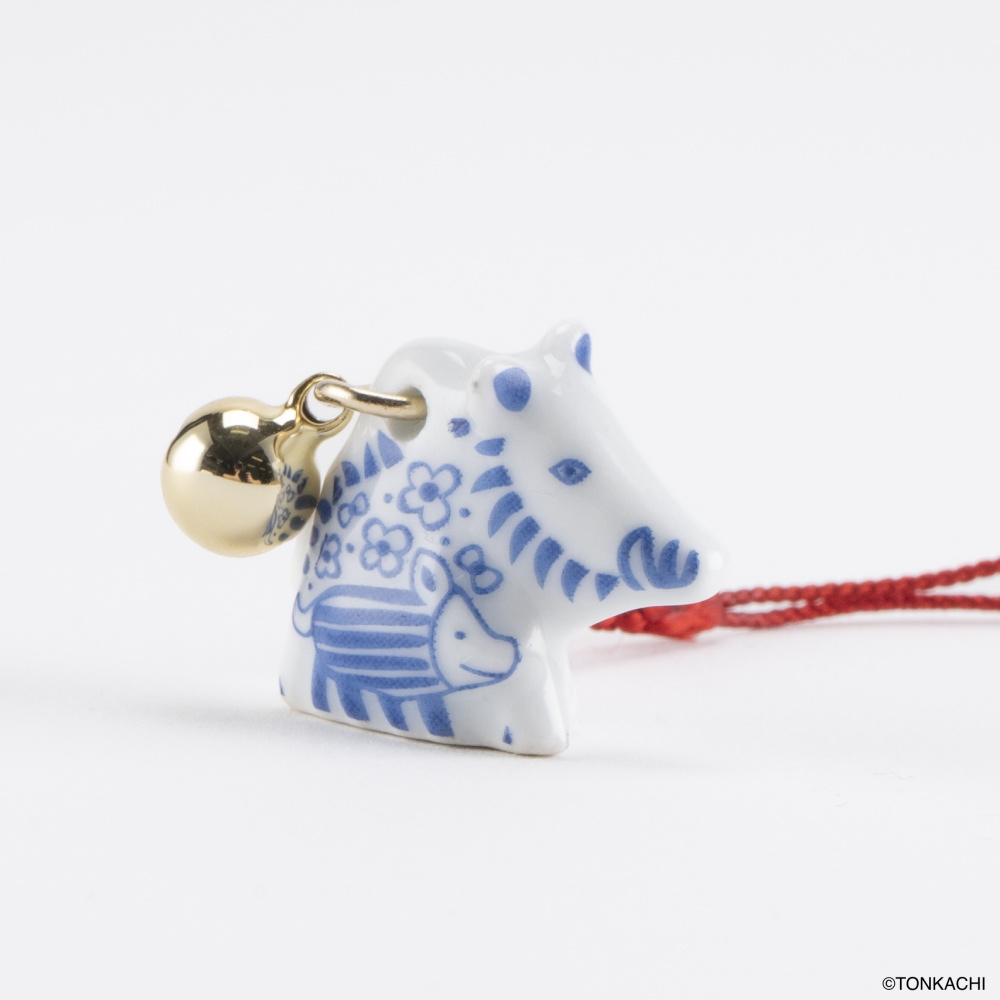 Lisa Larson（リサラーソン） 干支 根付 ししとうり キーホルダー 干支