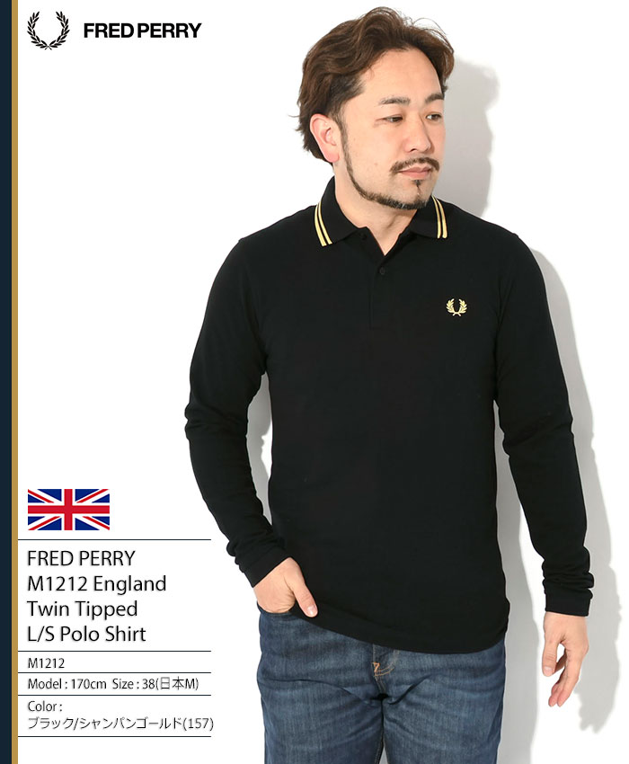 FRED PERRY（フレッドペリー） ポロシャツ 長袖 メンズ M1212