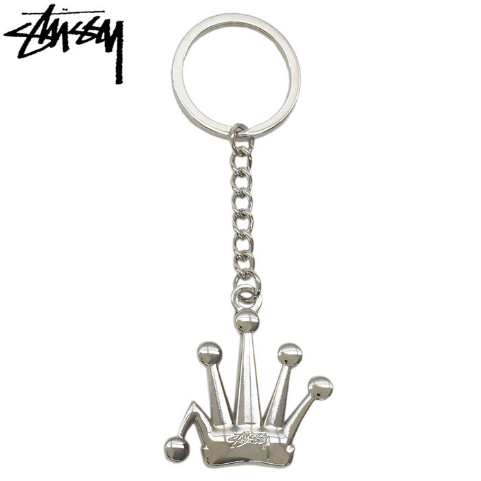 STUSSY（ステューシー） キーホルダー STUSSY Metal Bent Crown