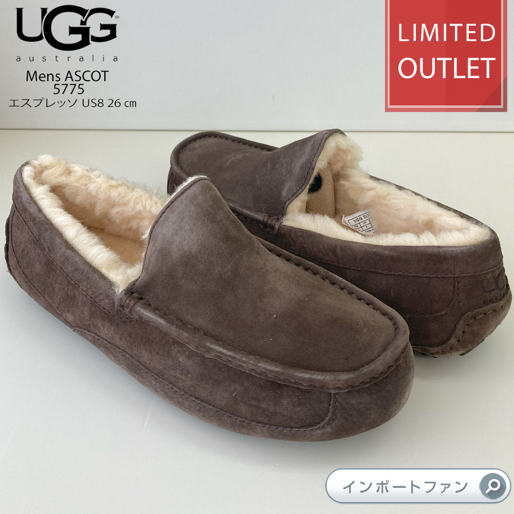 UGG（アグ） メンズ ASCOT アスコット スエード シープスキン モカシン
