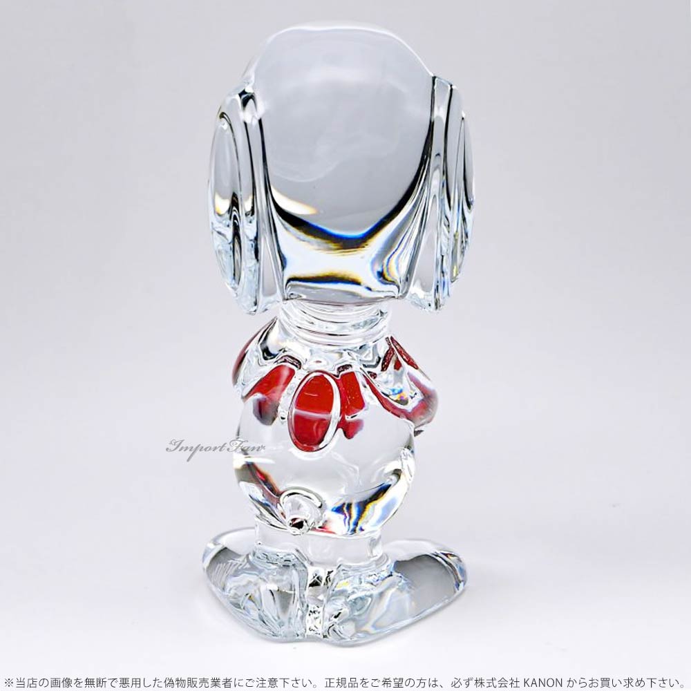 バカラ（Baccarat） スヌーピー レッドオクトゴン クリア クリスタル