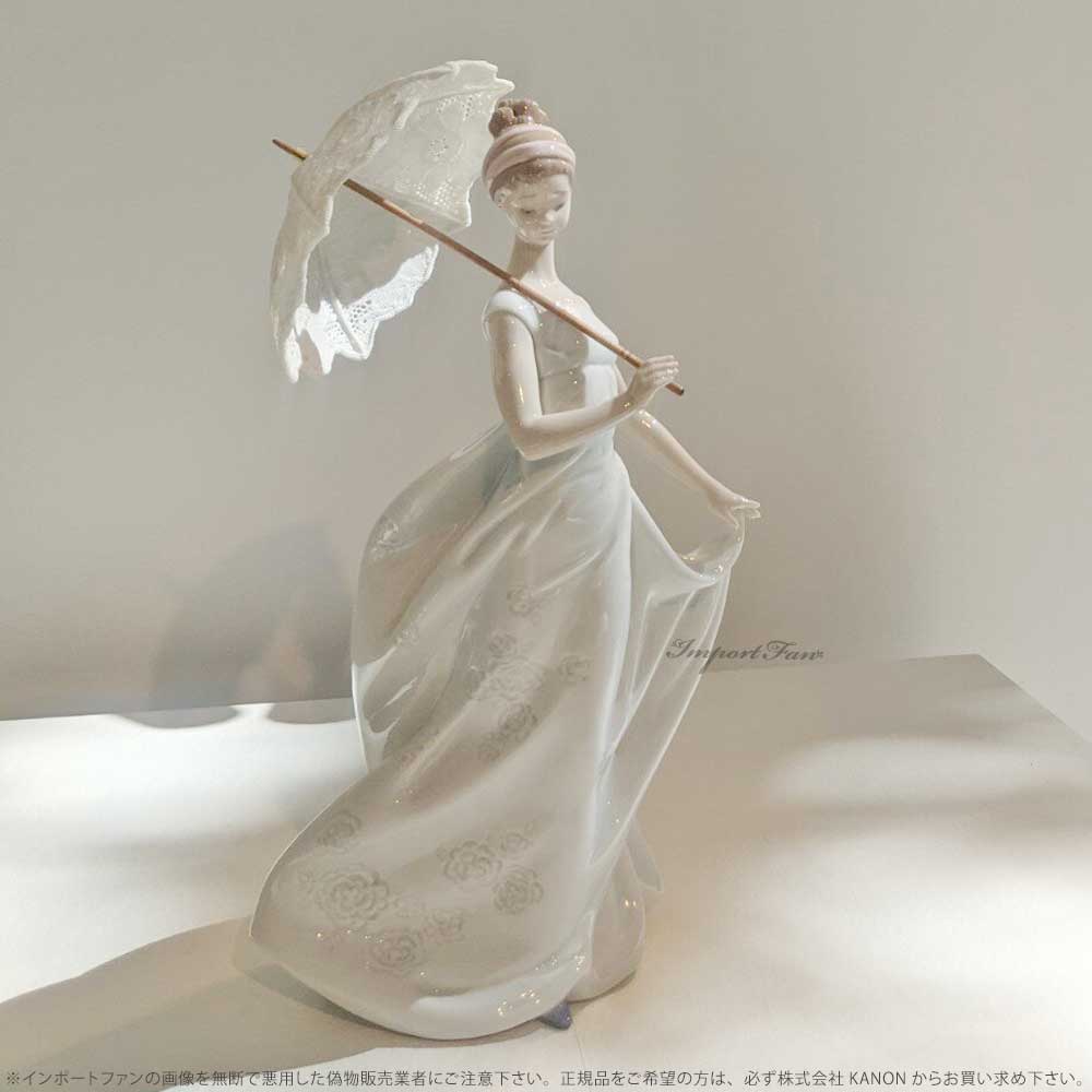 LLADRO（リヤドロ） 優雅な装い 女性 貴婦人 日傘 置物 01009170