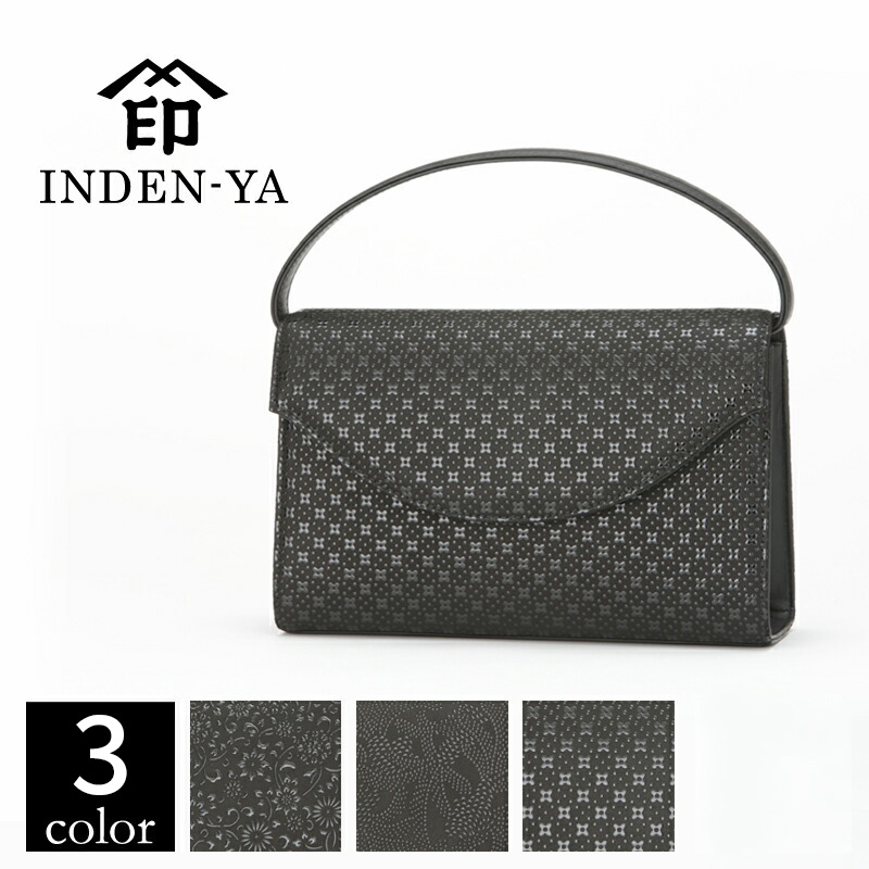 印傳屋（INDEN-YA） 卒業祝い ハンドバッグ 印伝 手提げ フォーマル 本