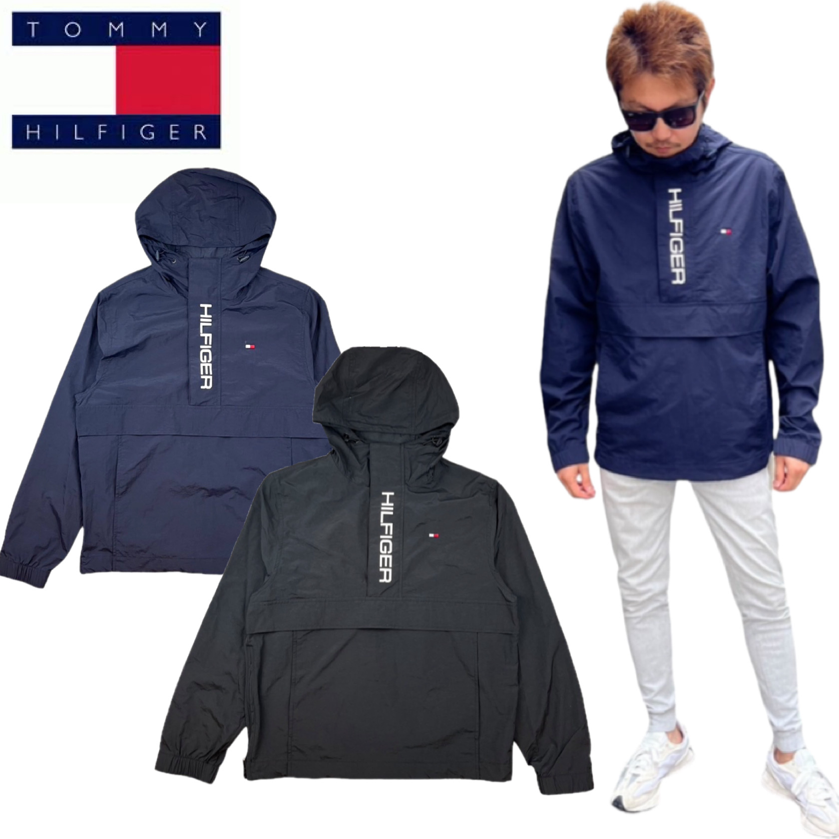 TOMMY HILFIGER（トミー・ヒルフィガー） ハーフジップ ナイロン