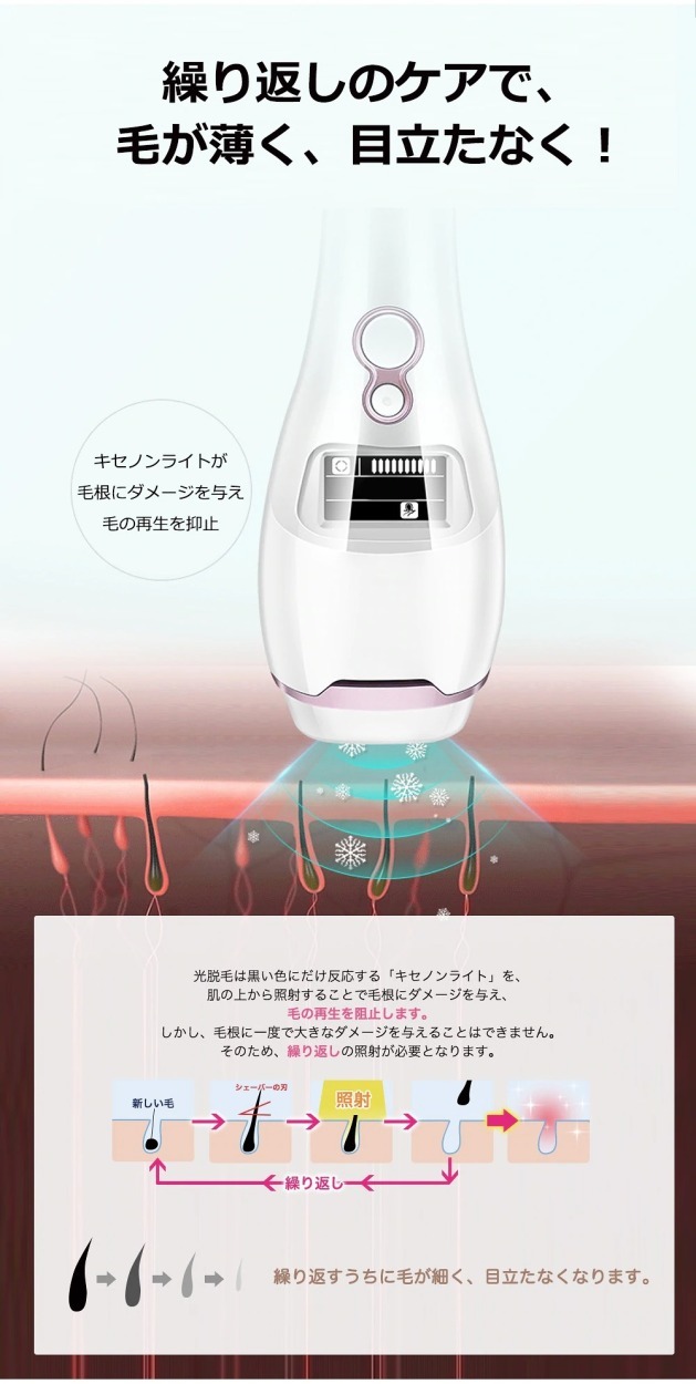 stylishjapan（スタイリッシュジャパン） 脱毛器 IPL 光脱毛器 冷却