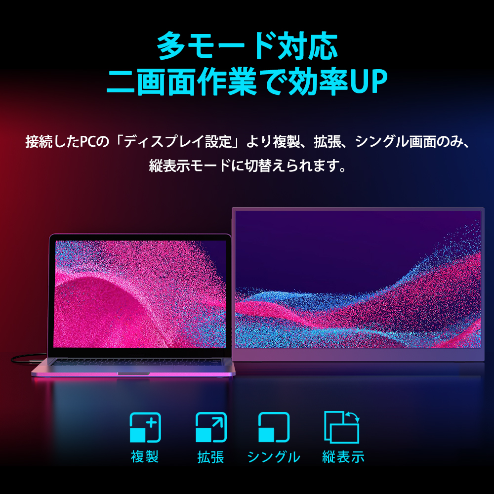 144Hz 1080P】EVICIV モバイルモニターモバイルディスプレイ 17.3