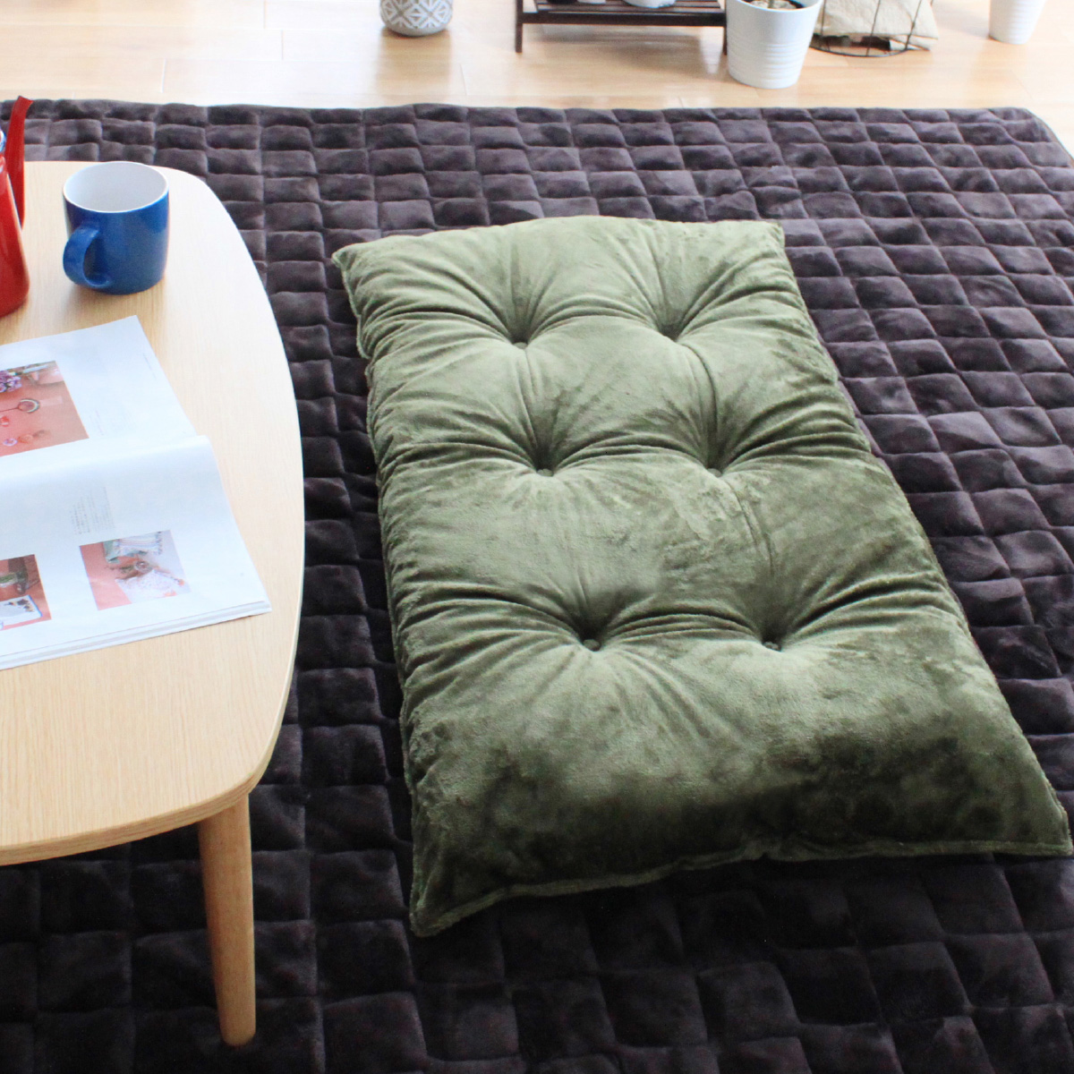 クッション 長座布団 60×110cm ロング 2枚セット おしゃれ ごろ寝