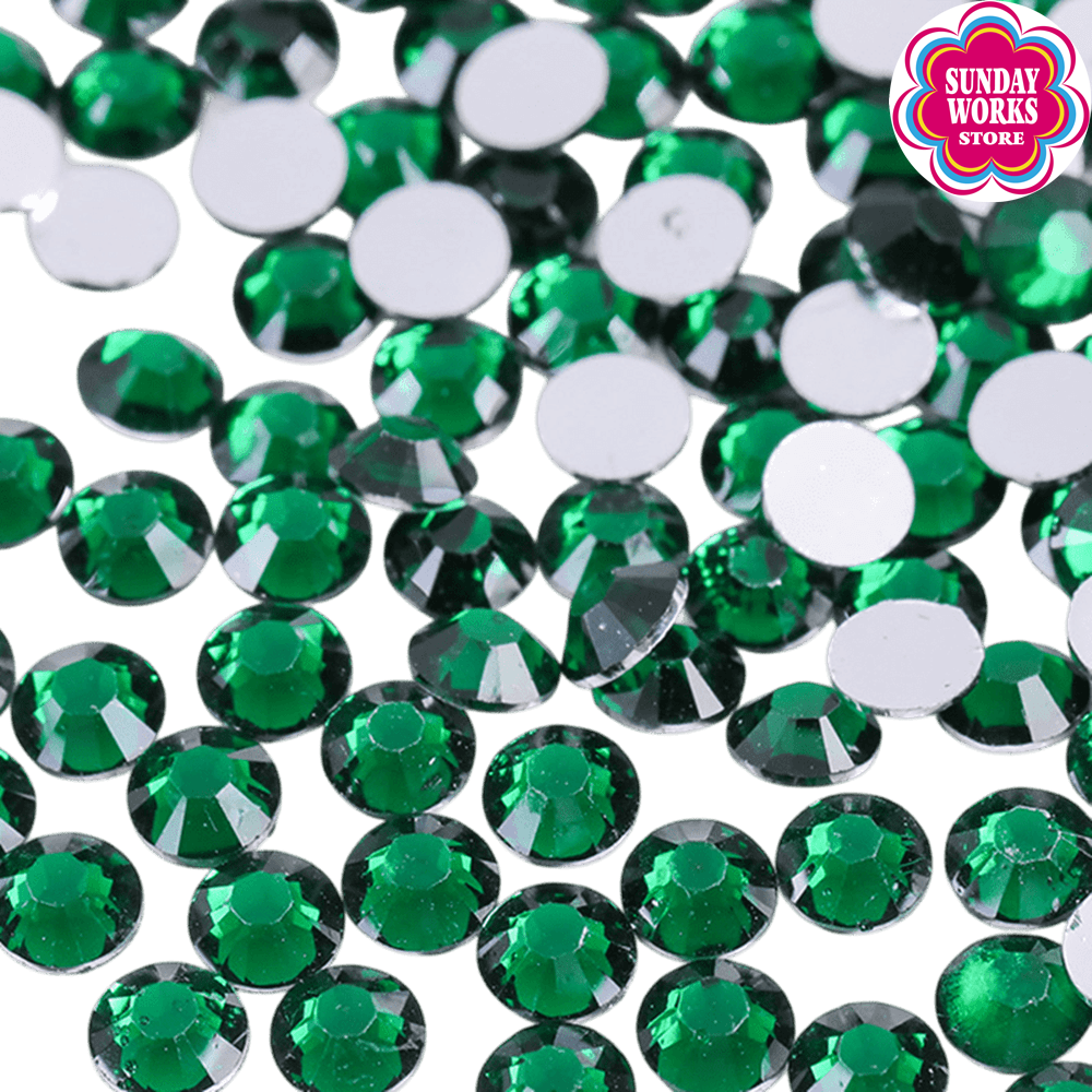 高分子ストーン ミルキーストーン ラインストーン 大容量1000粒 デコ