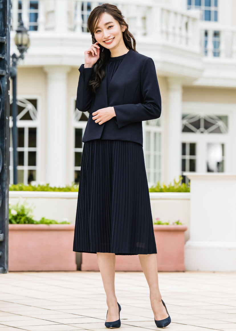 入学式 卒業式 スーツ レディース 2点セット セレモニー プリーツ