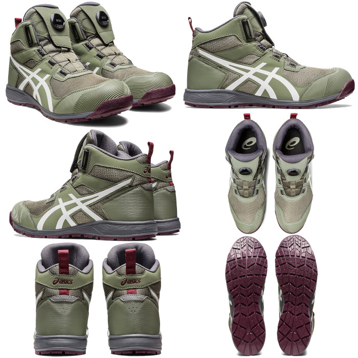 ウィンジョブ アシックス asics 安全靴 ハイカット ボア boa CP214 TS