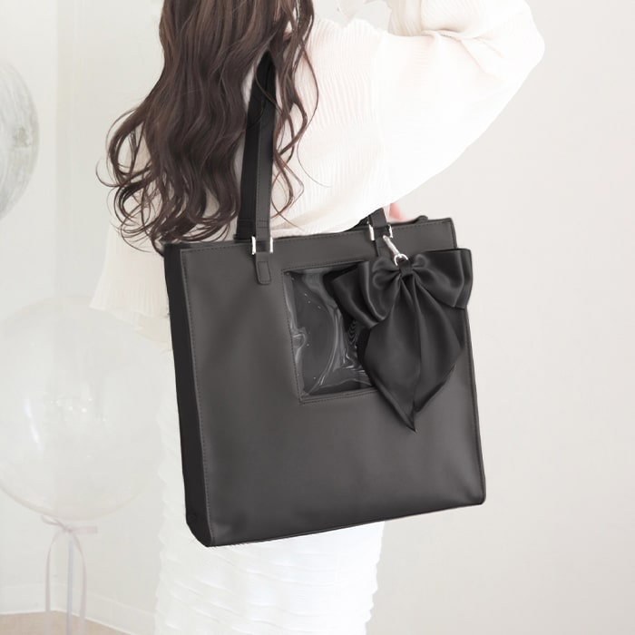 推し活 トート バッグ 痛バ うちわ入る 大容量 A4 現場 参戦バッグ