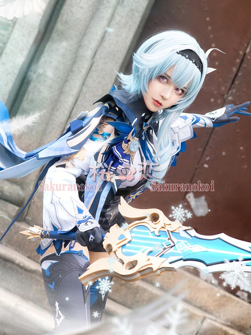 原神 げんしん genshin Eula ユーラ エウルア 衣装 cosplay イベント