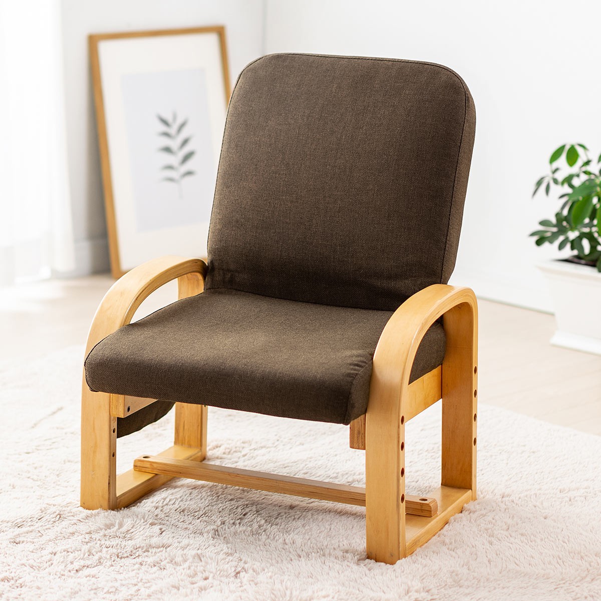 SANWA SUPPLY（サンワサプライ） 高座椅子 高齢者 肘掛付き ひじ掛け