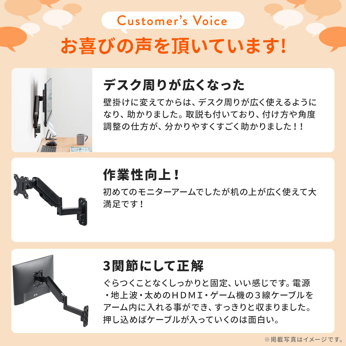 SANWA SUPPLY（サンワサプライ） モニターアーム ガス圧 ガス