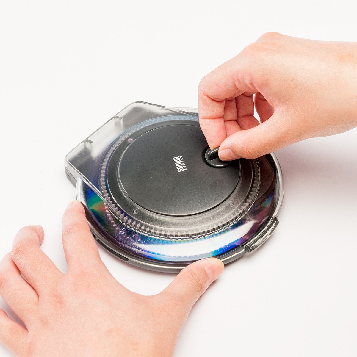 SANWA SUPPLY（サンワサプライ） ディスク修復機 手動 研磨タイプ DVD