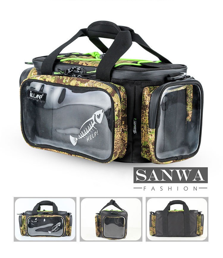 ルアーバッグ フィッシングバック コンパクト 釣りバッグ 防水 手提げ