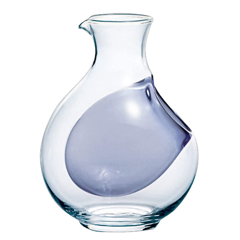 ワインデキャンタ 冷酒器 ガラス 徳利 カラフェ おしゃれ 氷ポケット付