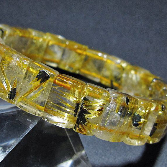 ルチルクォーツ 丸玉 ゴールドタイチンルチル水晶 10mm t355-1143 : 誠