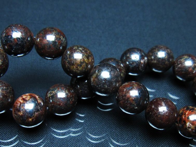 コンドライト「サハラNWA869隕石」 ブレスレット 11mm [t352-1881]