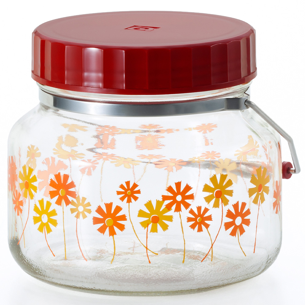 ADERIA アデリアレトロ 貯蔵びん 1L ガラス キャニスター 保存容器