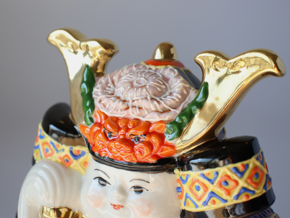 九谷焼 4.5号武者人形 盛 五月人形 コンパクト おしゃれ 陶器 初節句