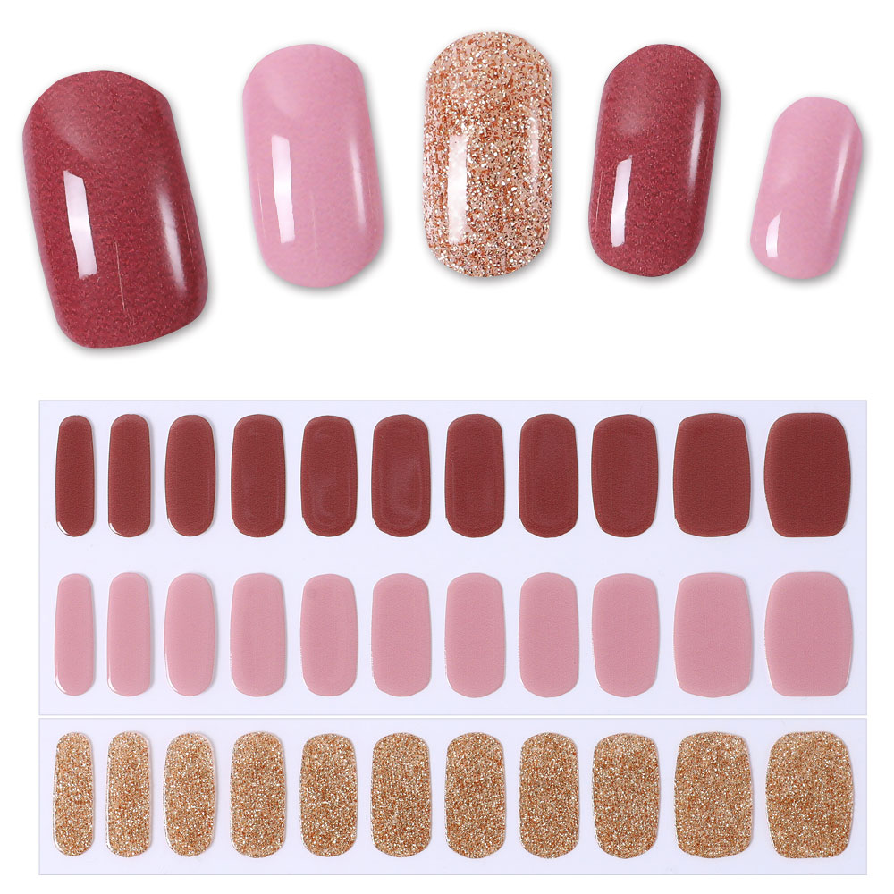 ネイルシール ジェル 硬化 2枚 LEDジェルネイルライトセット ジェル