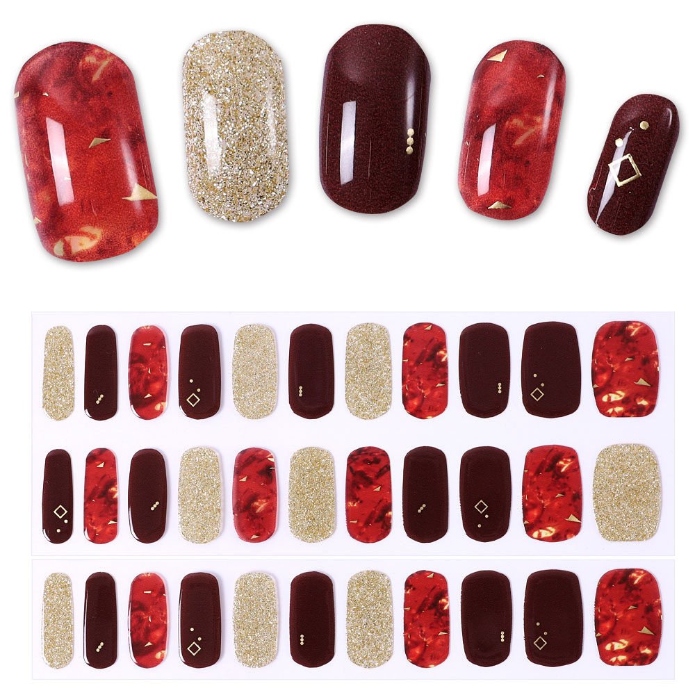 ネイルシール ジェル 硬化 2枚 LEDジェルネイルライトセット ジェル