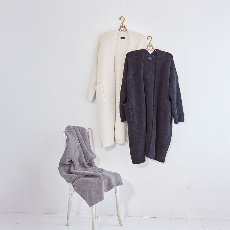 内田彩仍 M+home カーディガン レディース 冬 暖かい あったか