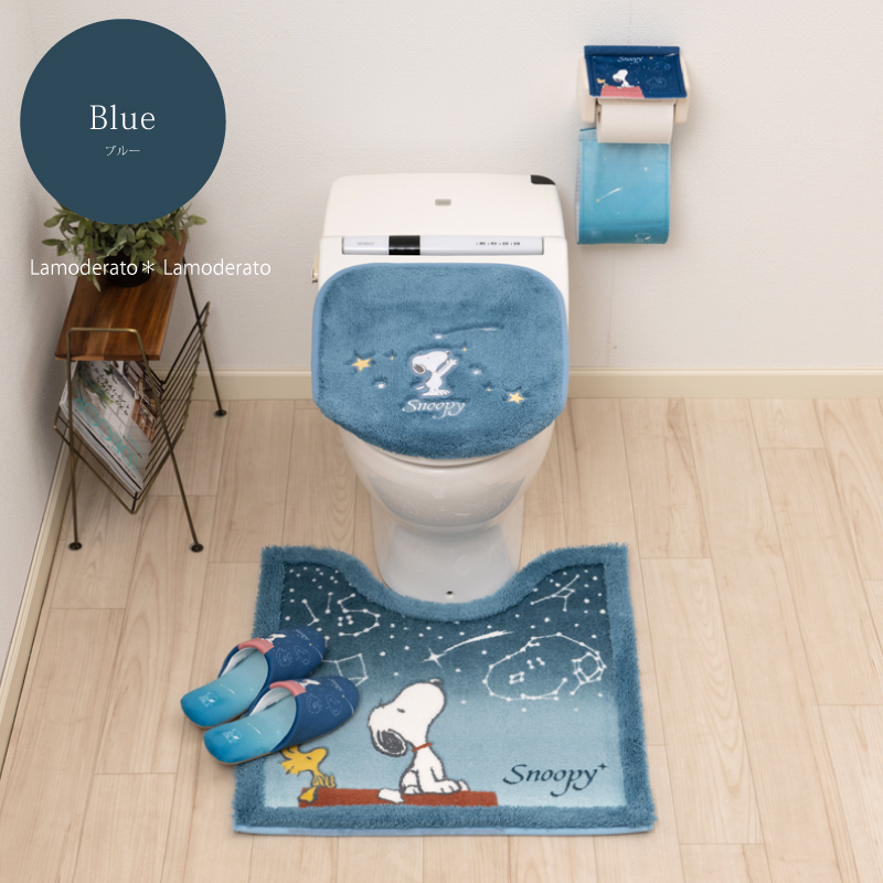 SNOOPY（スヌーピー） トイレマットセット 4点 約60×60cm トイレマット