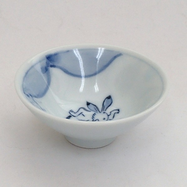 ぐい呑み おちょこ 平盃 大 鳥獣戯画 酒器 陶器 おしゃれ 美濃焼 業務