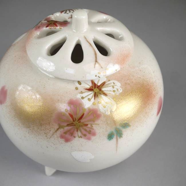京焼 清水焼 淡彩桜香炉 香菊 : 松韻堂 Yahoo!店 - 通販 - Yahoo