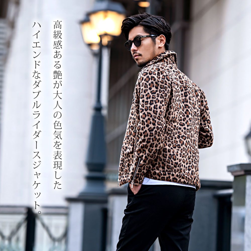 CavariA（キャバリア） ライダースジャケット メンズ ダブル アウター