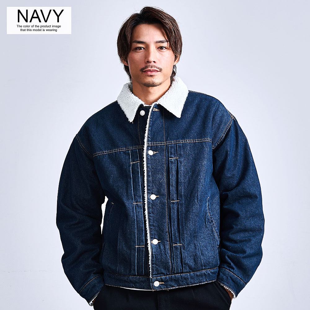 CavariA（キャバリア） デニムジャケット メンズ 裏ボア Gジャン